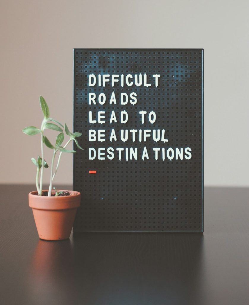 difficult-roads-lead-to-beautiful-destinations-desk-decor-z1d-lp8sjui If you like my work and youd like to support me, you can also consider a donation > http://www.paypal.me/helloimnik. Thank you 😌
A quote that couldn’t be truer.